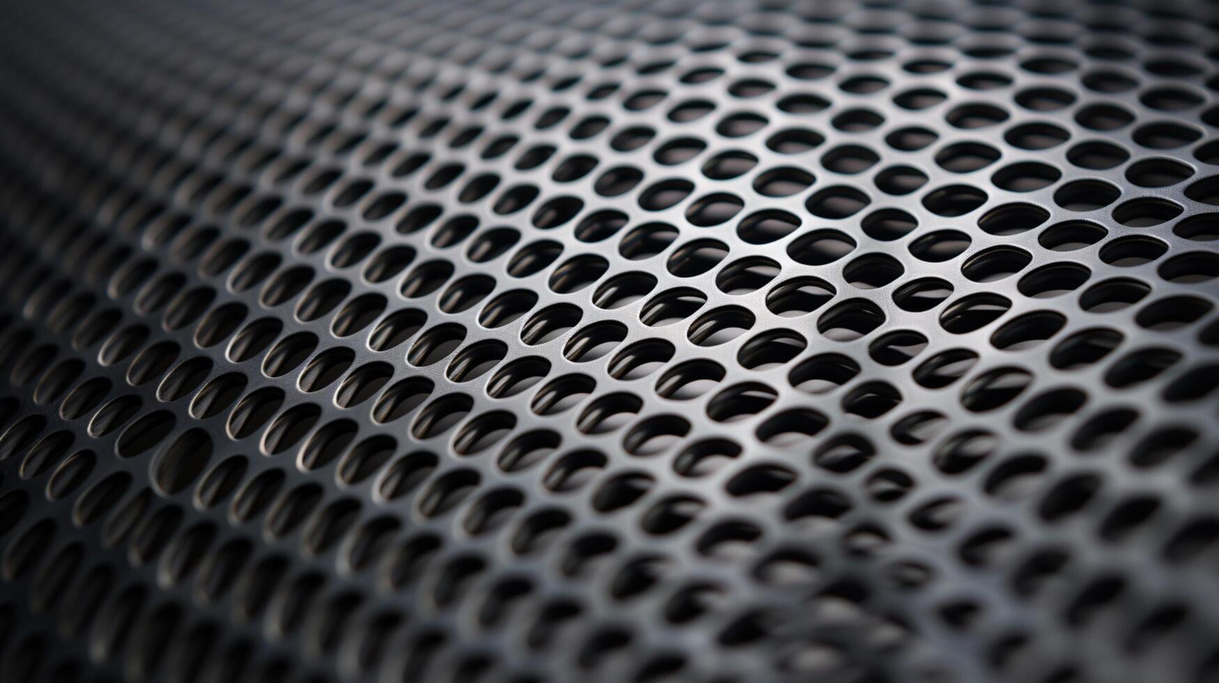 AI generated Perforated Metal Background photo