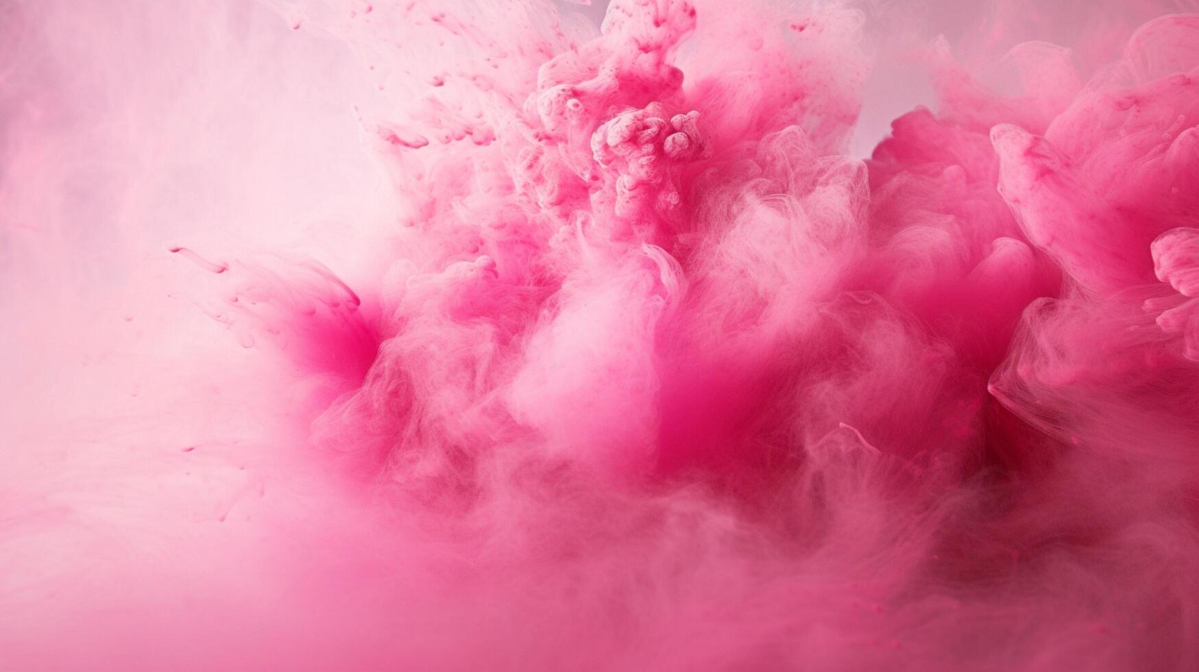 AI generated Pink color powder splash background photo