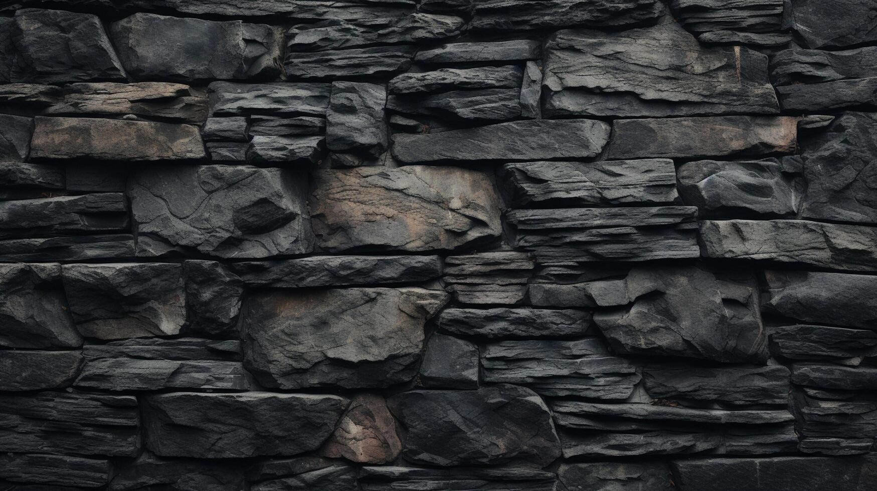 AI generated Pitted Stone Background photo