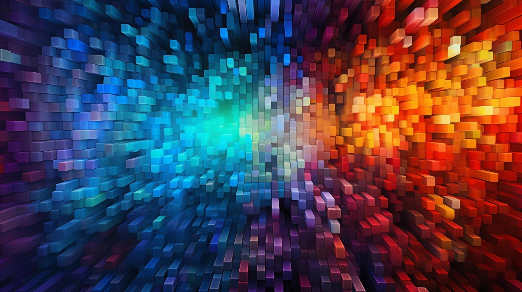 AI generated Pixel Art Abstract Background photo
