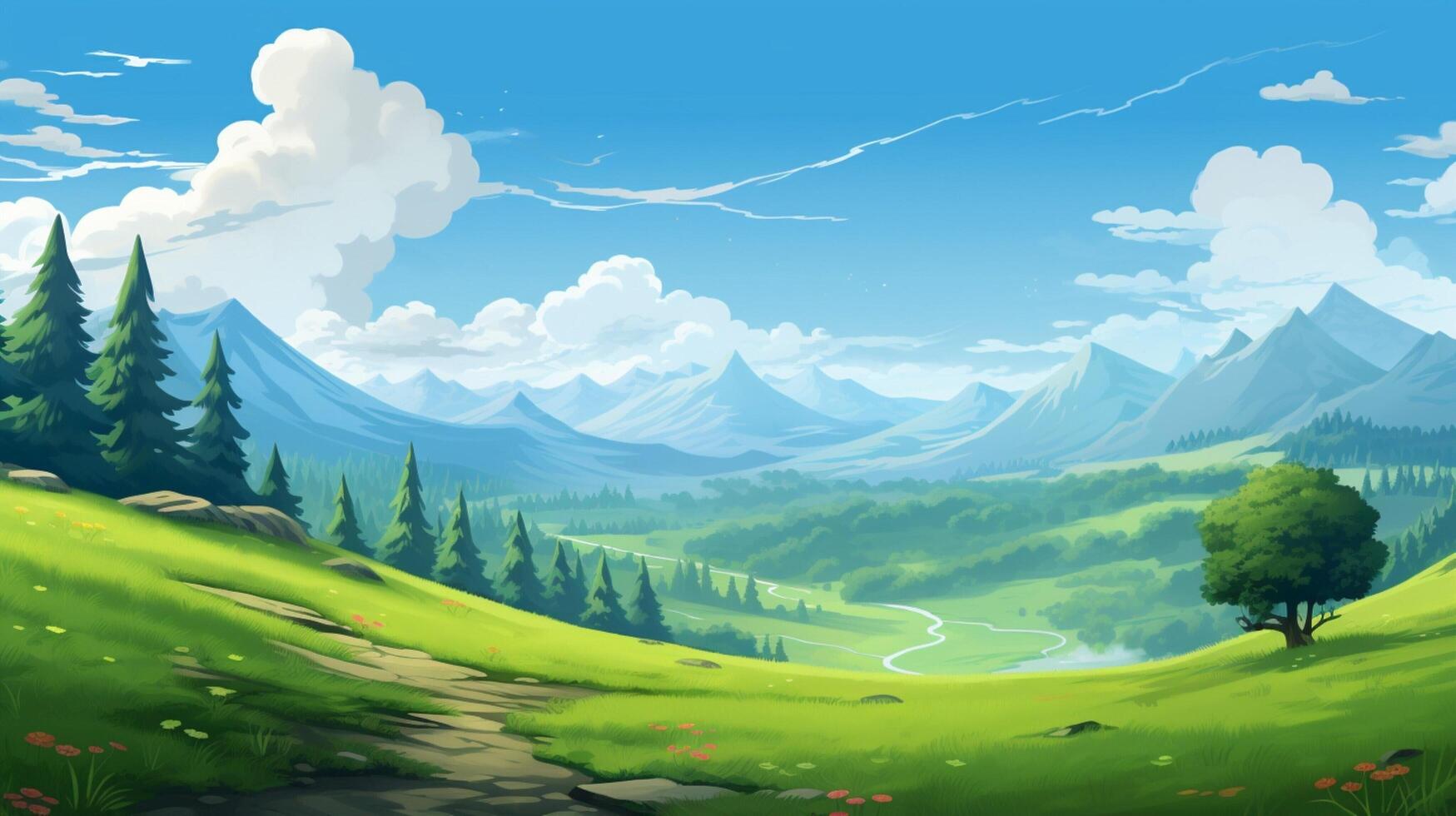 AI generated Pixel Art Game Backgrounds game background photo