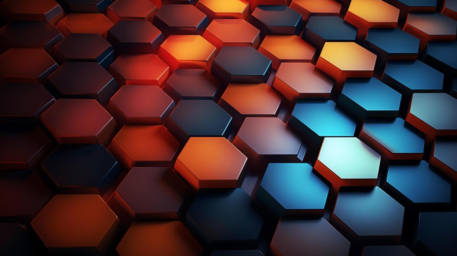 AI generated Plaid Honeycomb Pattern Background photo