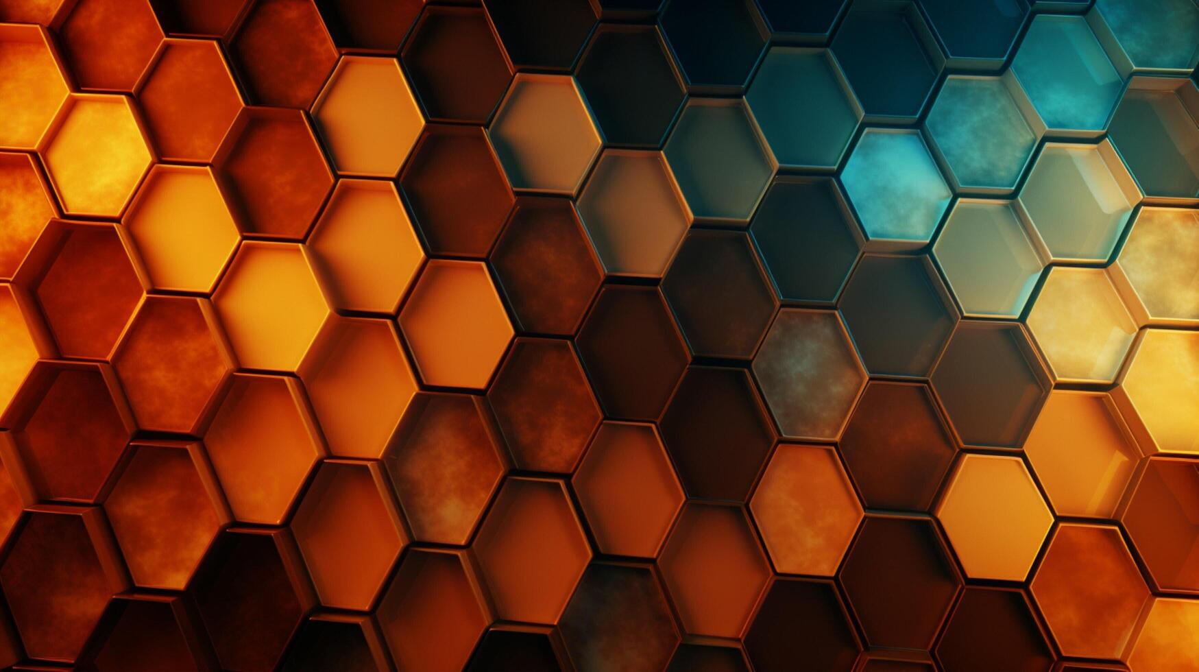 AI generated Plaid Honeycomb Pattern Background photo