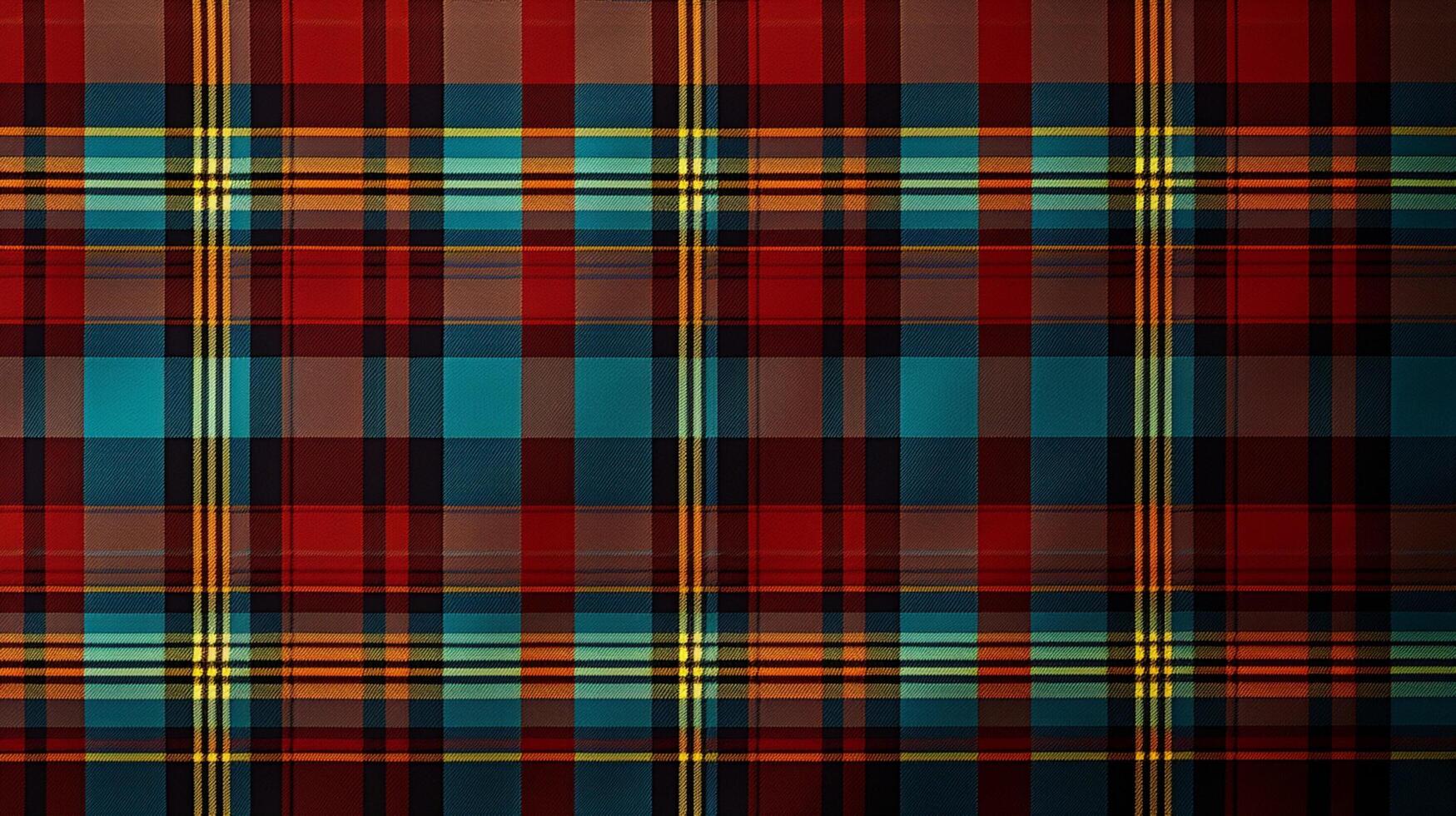 AI generated Plaid Tartan Pattern Background photo