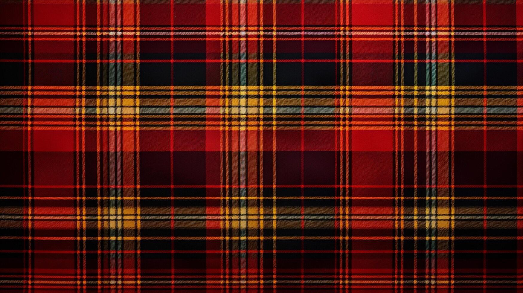 AI generated Plaid Tartan Pattern Background photo