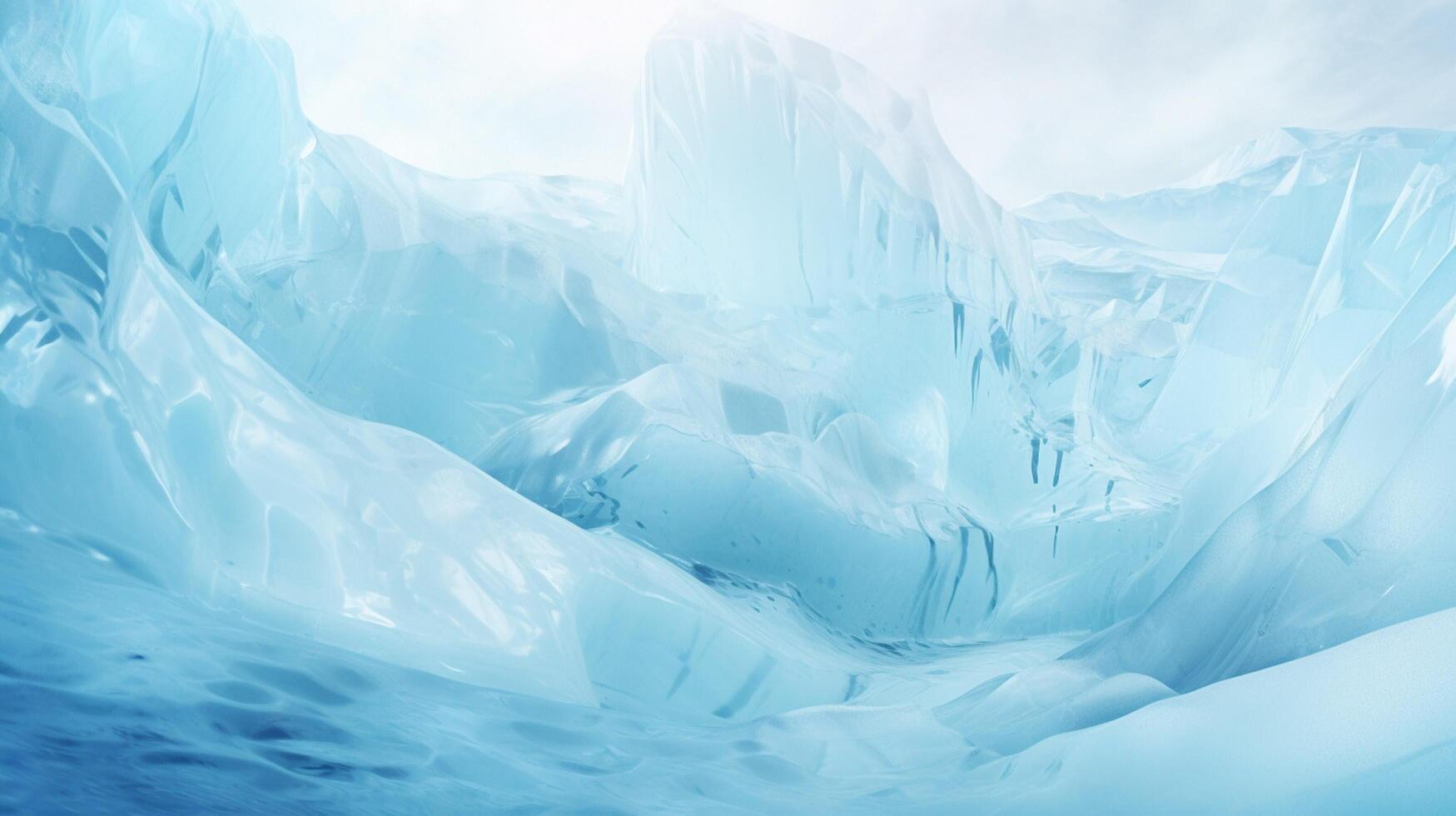 AI generated Polar Ice Nature Background photo