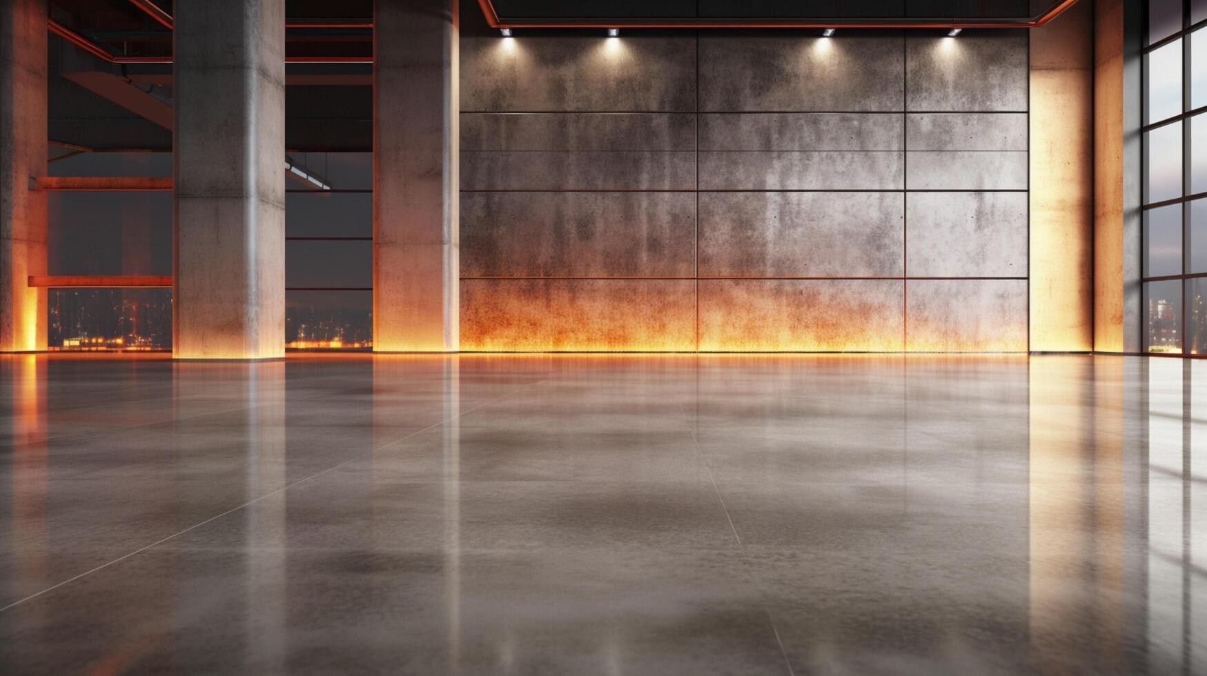 AI generated Polished Concrete with photo