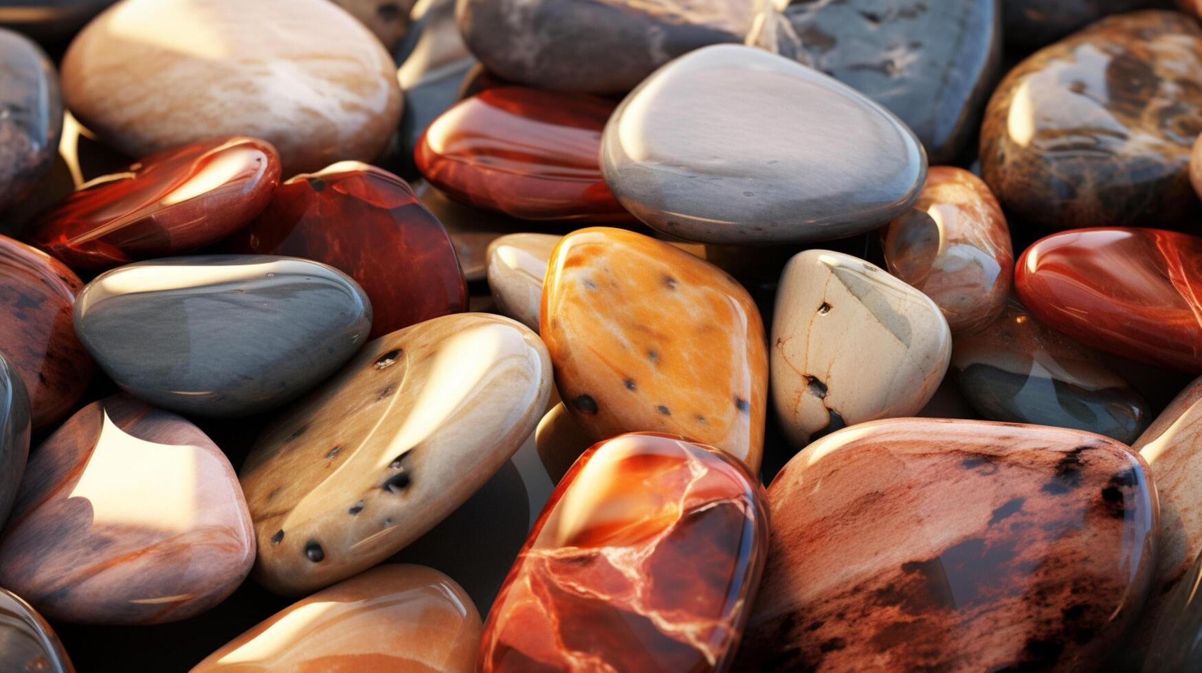 AI generated Polished Stone Background photo