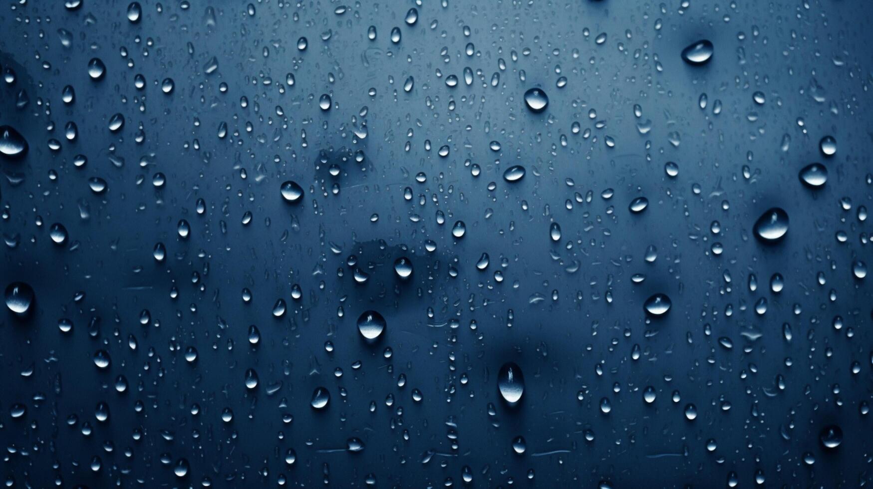 AI generated Raindrops Texture Background photo
