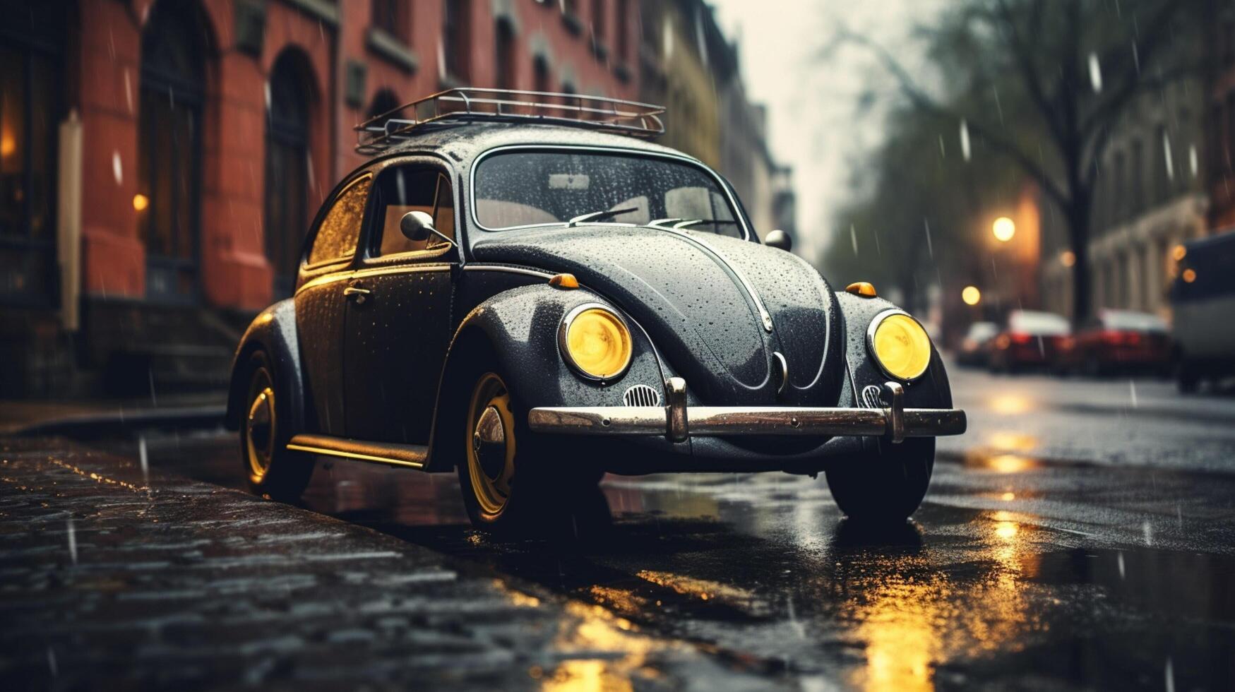 KỸ NĂNG LÁI XE MÙA MƯA TỪ CHUYÊN GIA CỦA VOLKSWAGEN KHÁNH HỘI - URBAN STORE QUẬN 4 6 ai generated rainy car background free photo