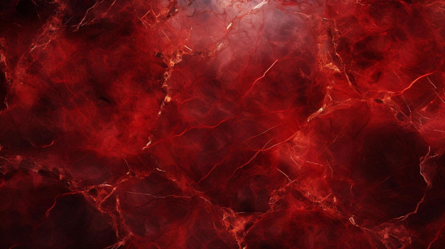 AI generated Red Marble Background photo
