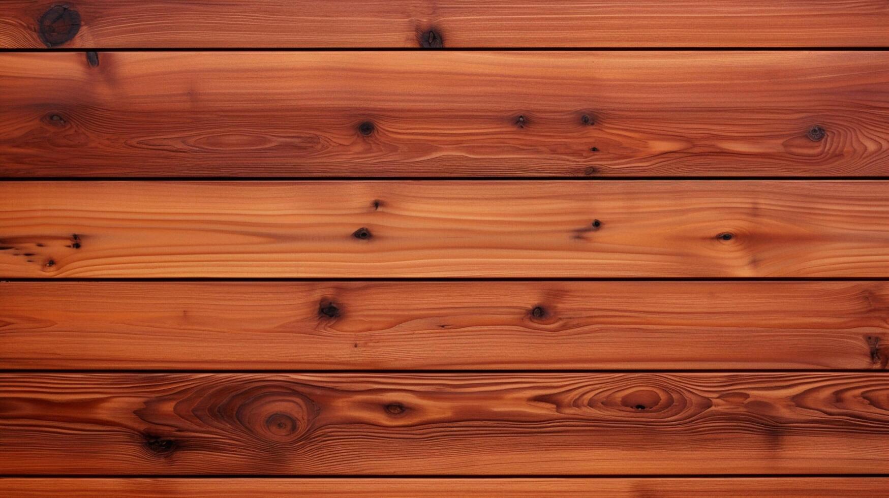 AI generated Red Cedar Wood Background photo