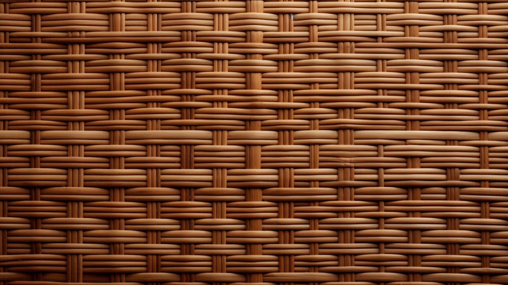 AI generated Rattan Texture Background photo
