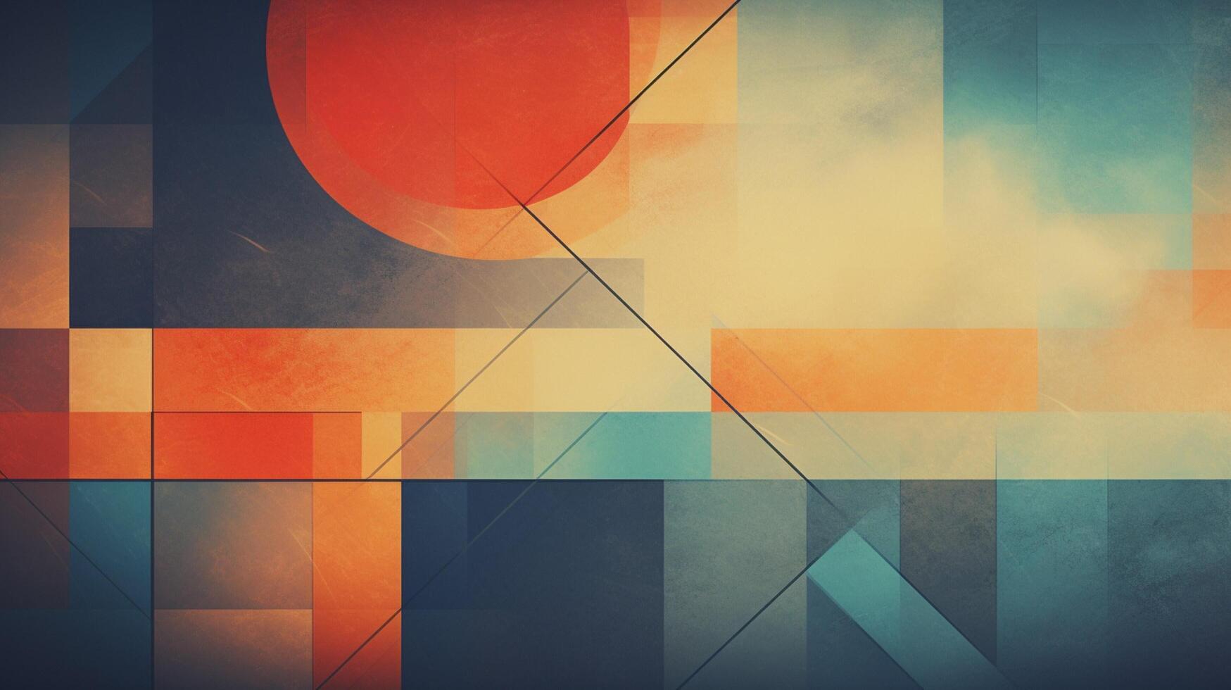 AI generated Retro Abstract Background photo