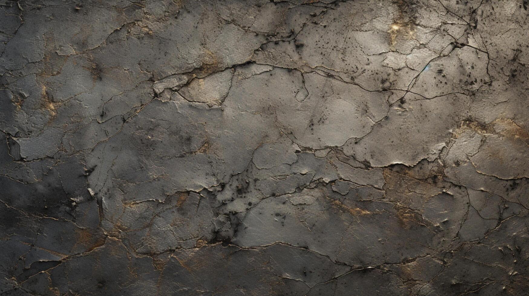 AI generated Rustic Metal Sheet with Cracked Surface Background photo