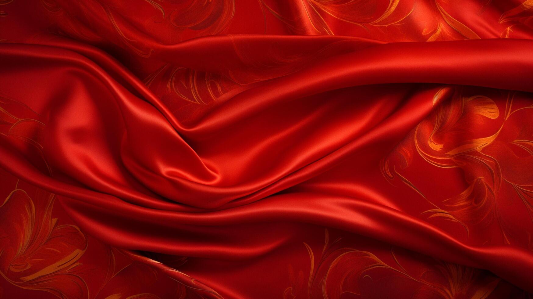 AI generated Satin Brocade Fabric Background photo