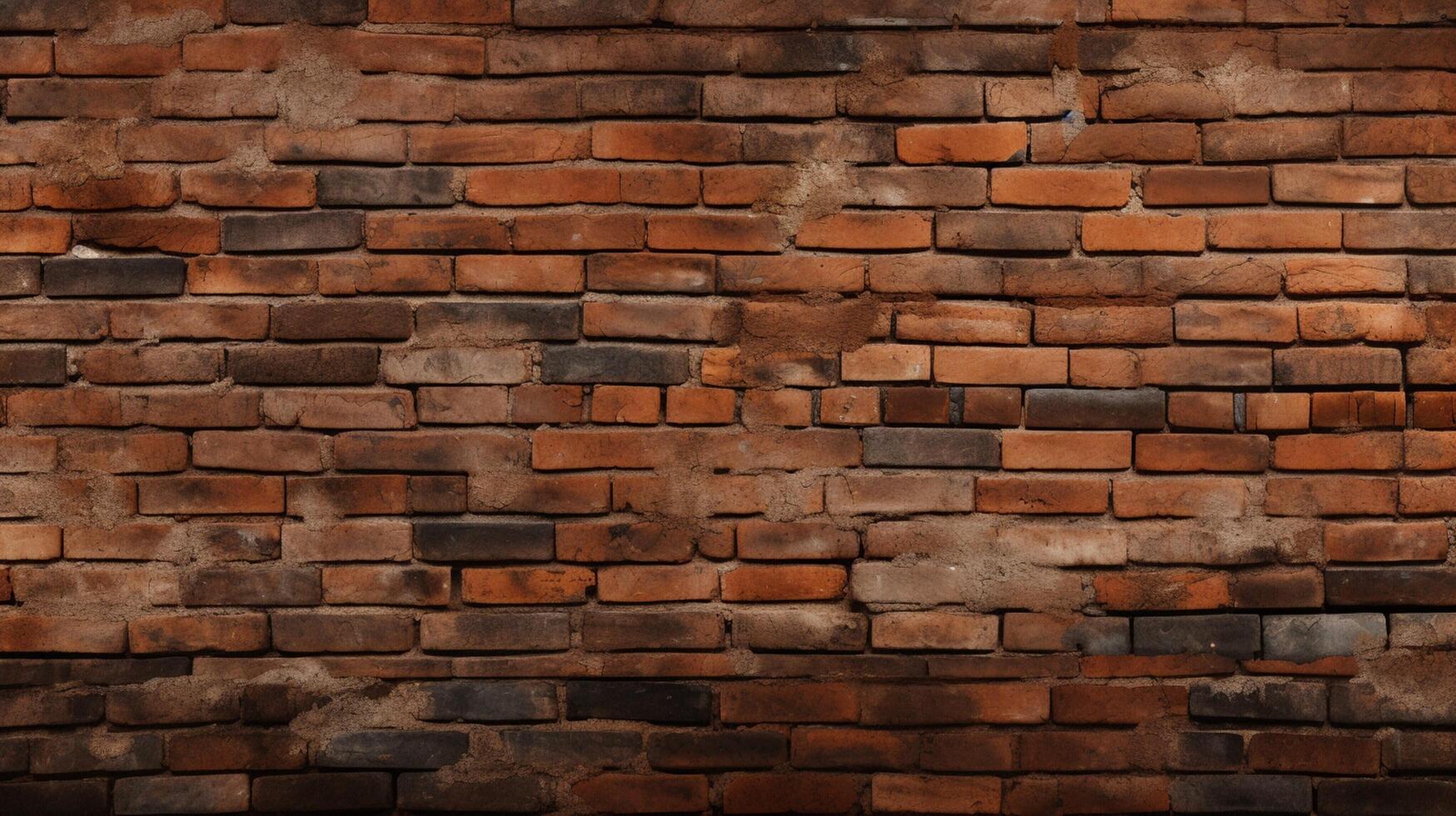 AI generated Seamless Brick Background photo