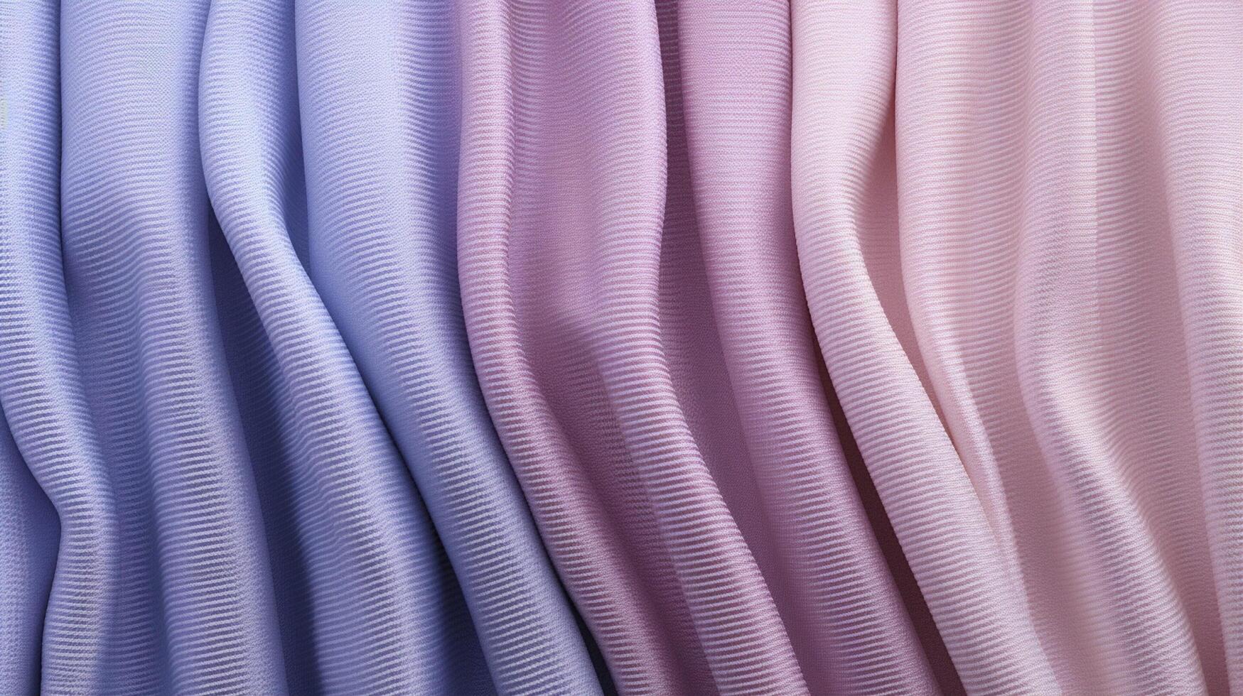 AI generated Seersucker Fabric Background photo