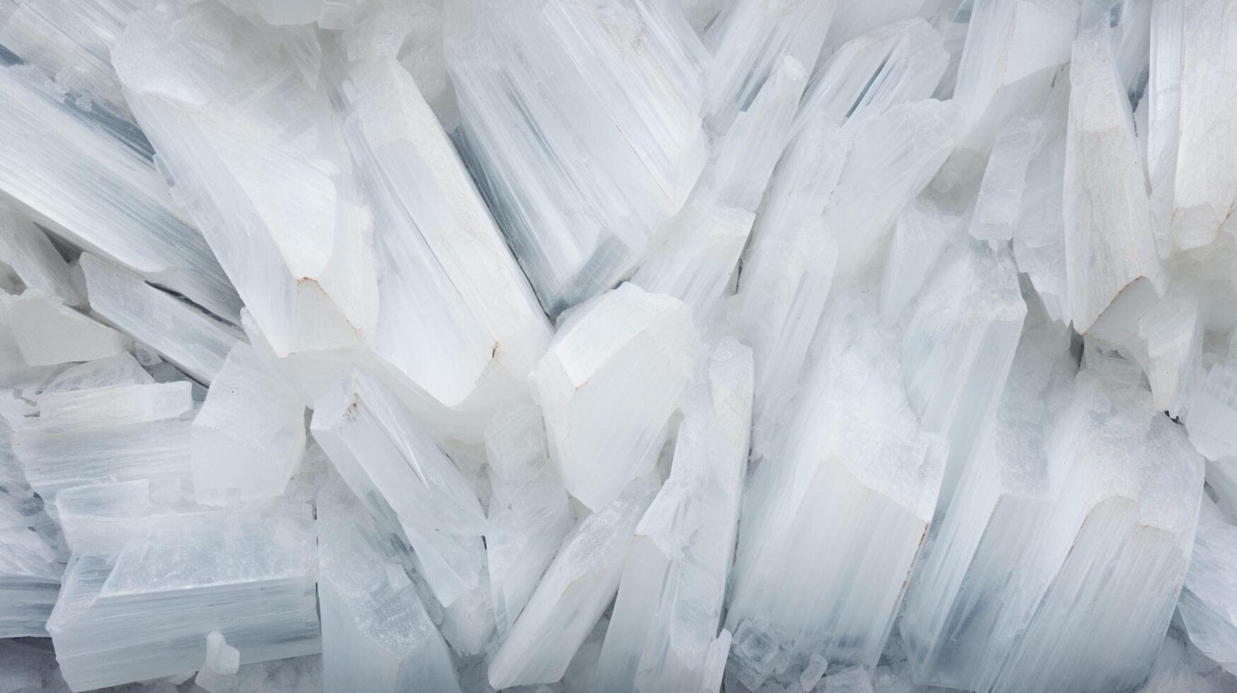 AI generated Selenite Stone Background photo