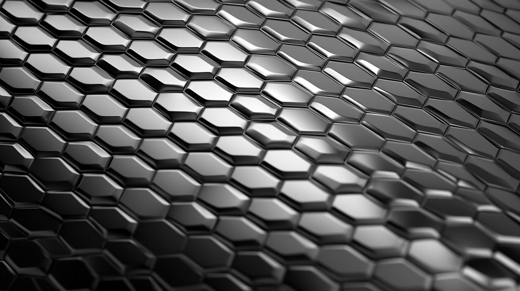 AI generated Silver Metal Background photo