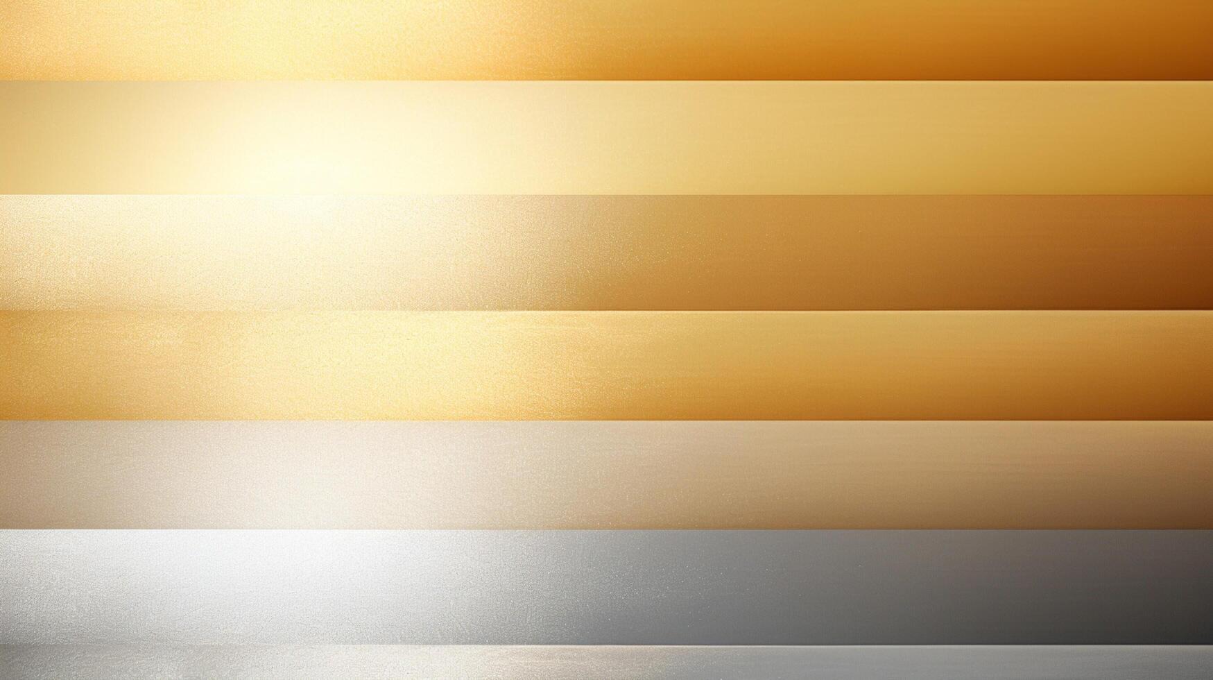 AI generated Silver and Gold Gradient Background photo