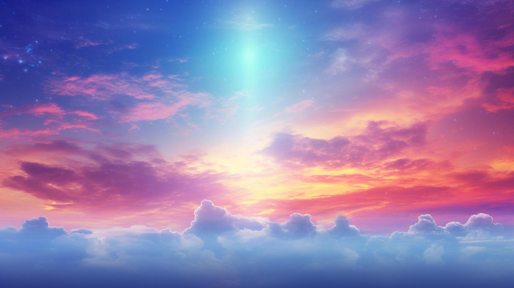 AI generated Sky with Abstract Avant-Garde Background photo