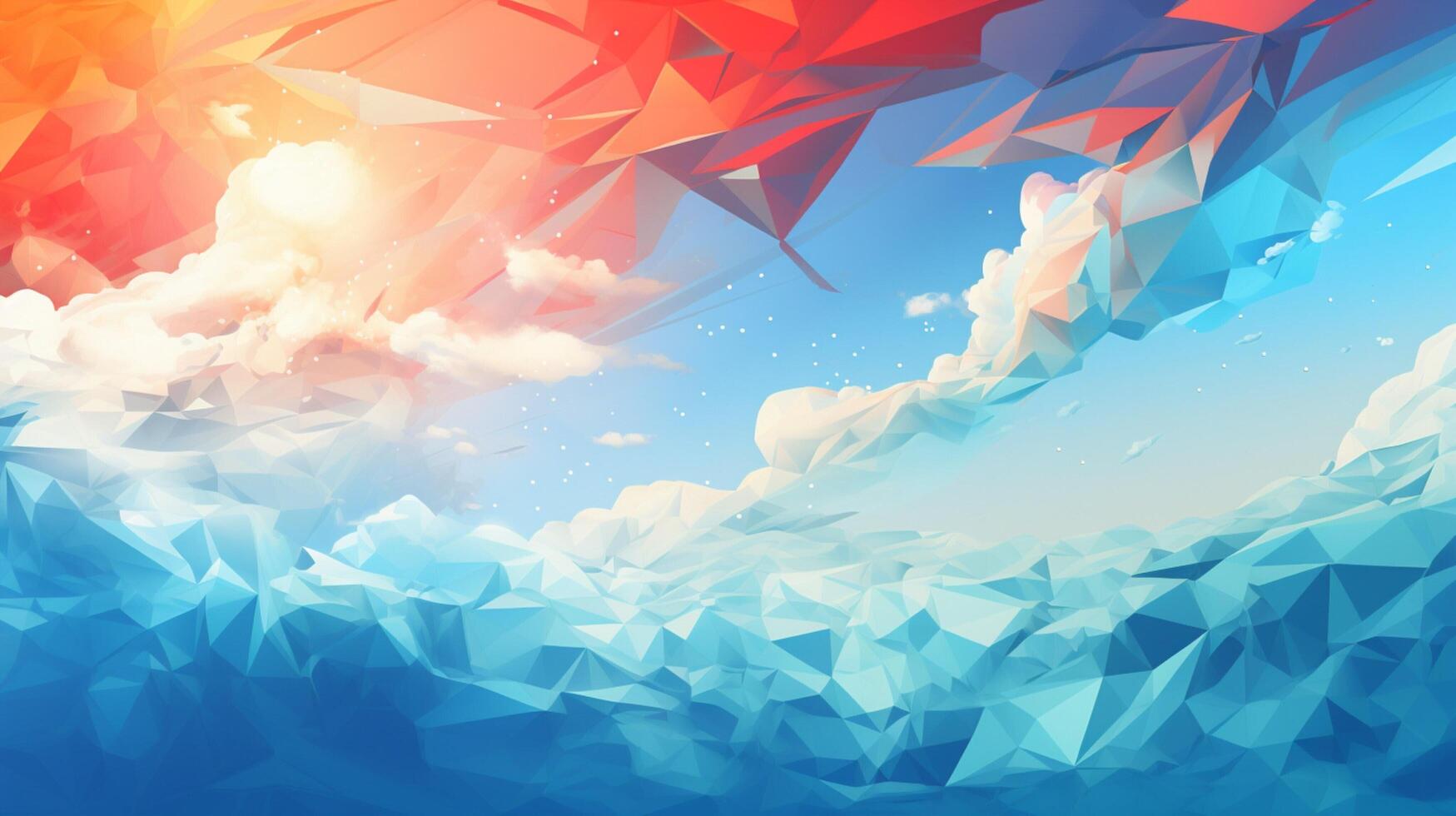 AI generated Sky with Abstract Dadaism Background photo