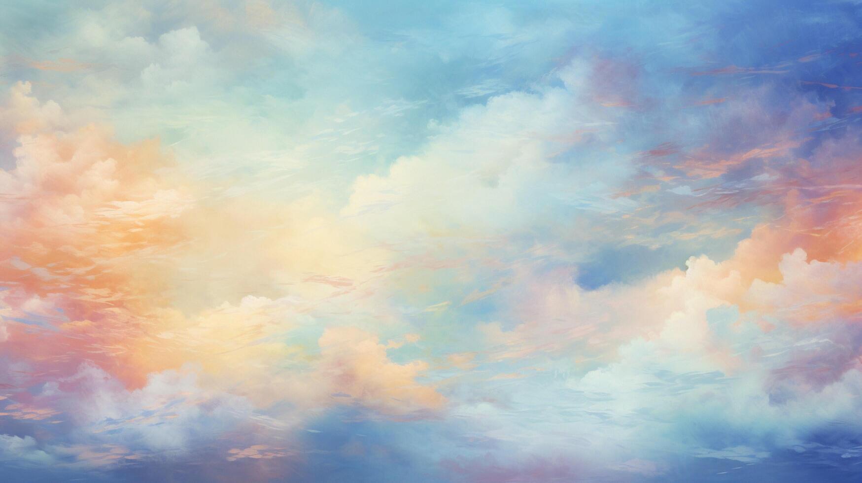 AI generated Sky with Abstract Impressionism Background photo