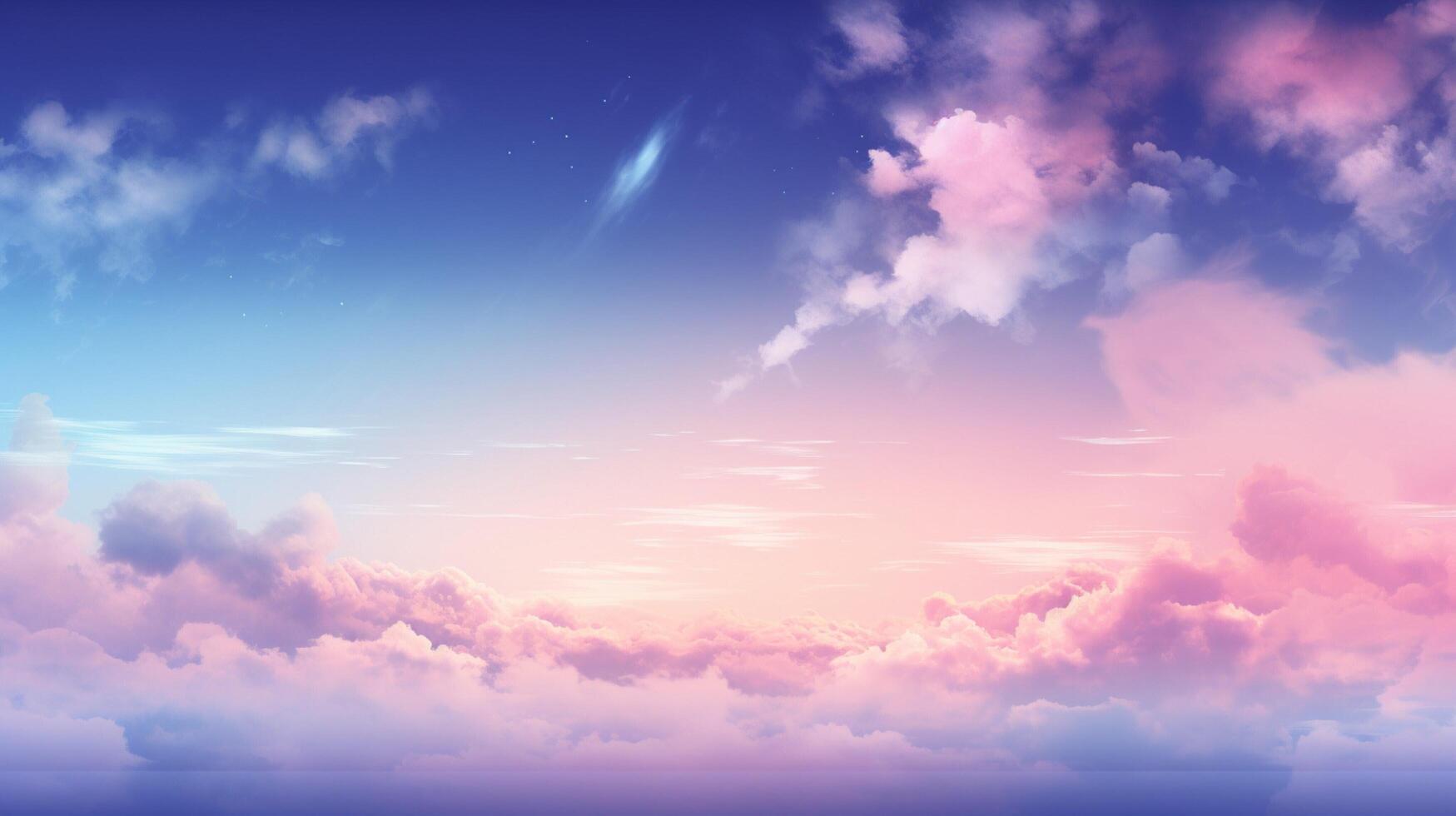 AI generated Sky with Abstract Minimalism Background photo