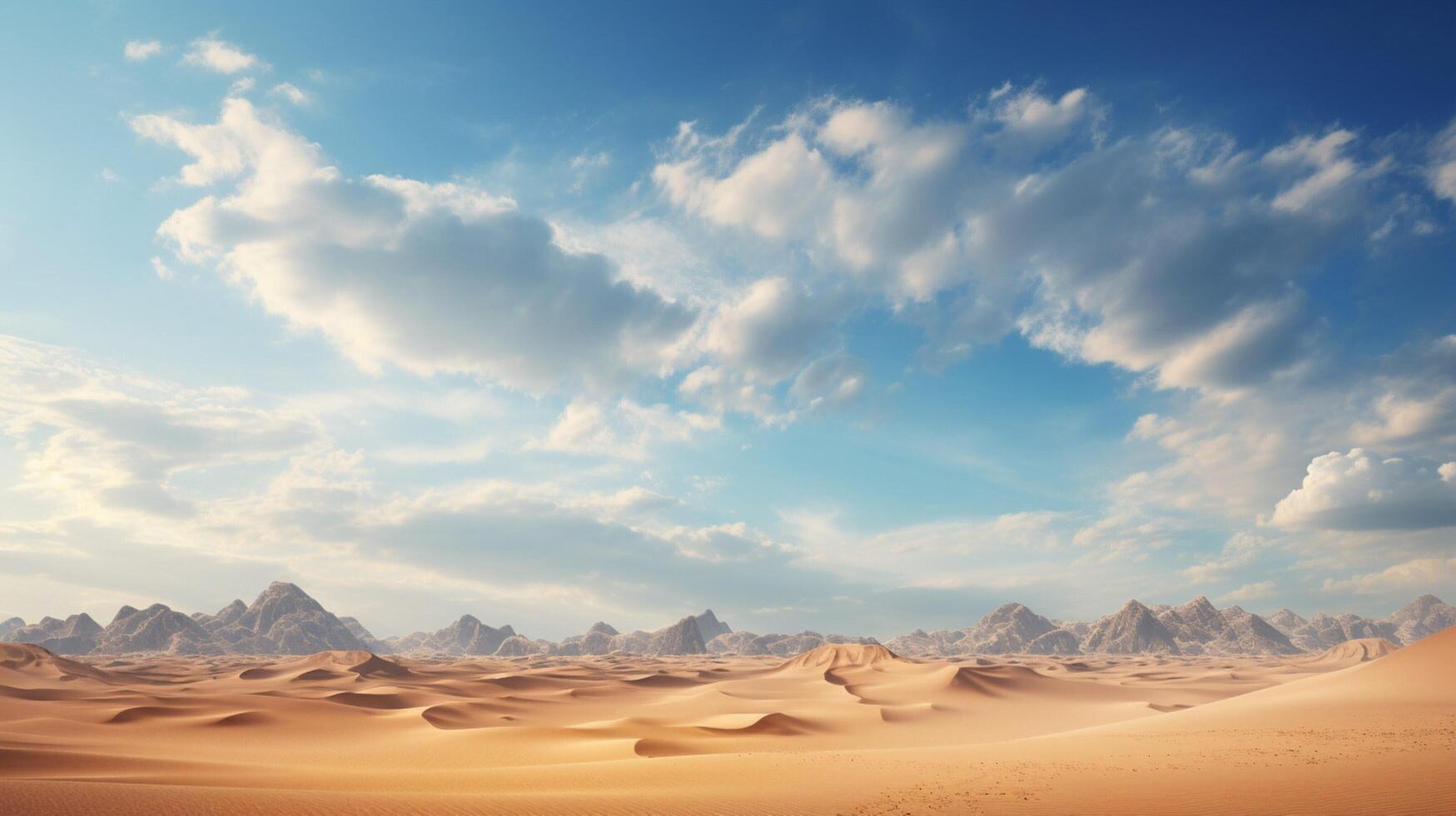 AI generated Sky with Desert Background photo