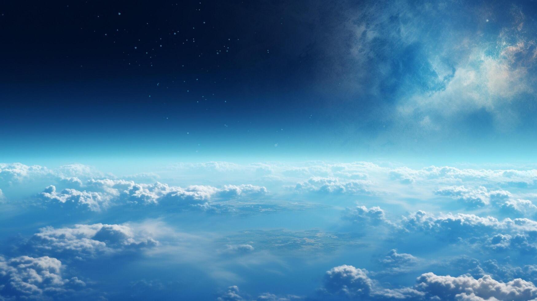 AI generated Sky with Earth Background photo