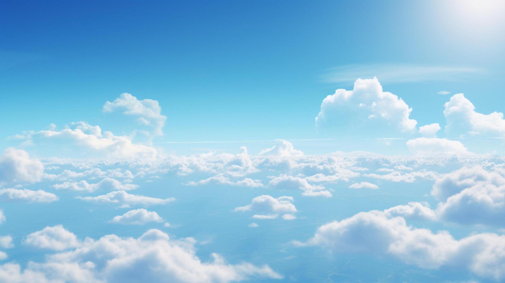 AI generated Sky with Clouds Background photo