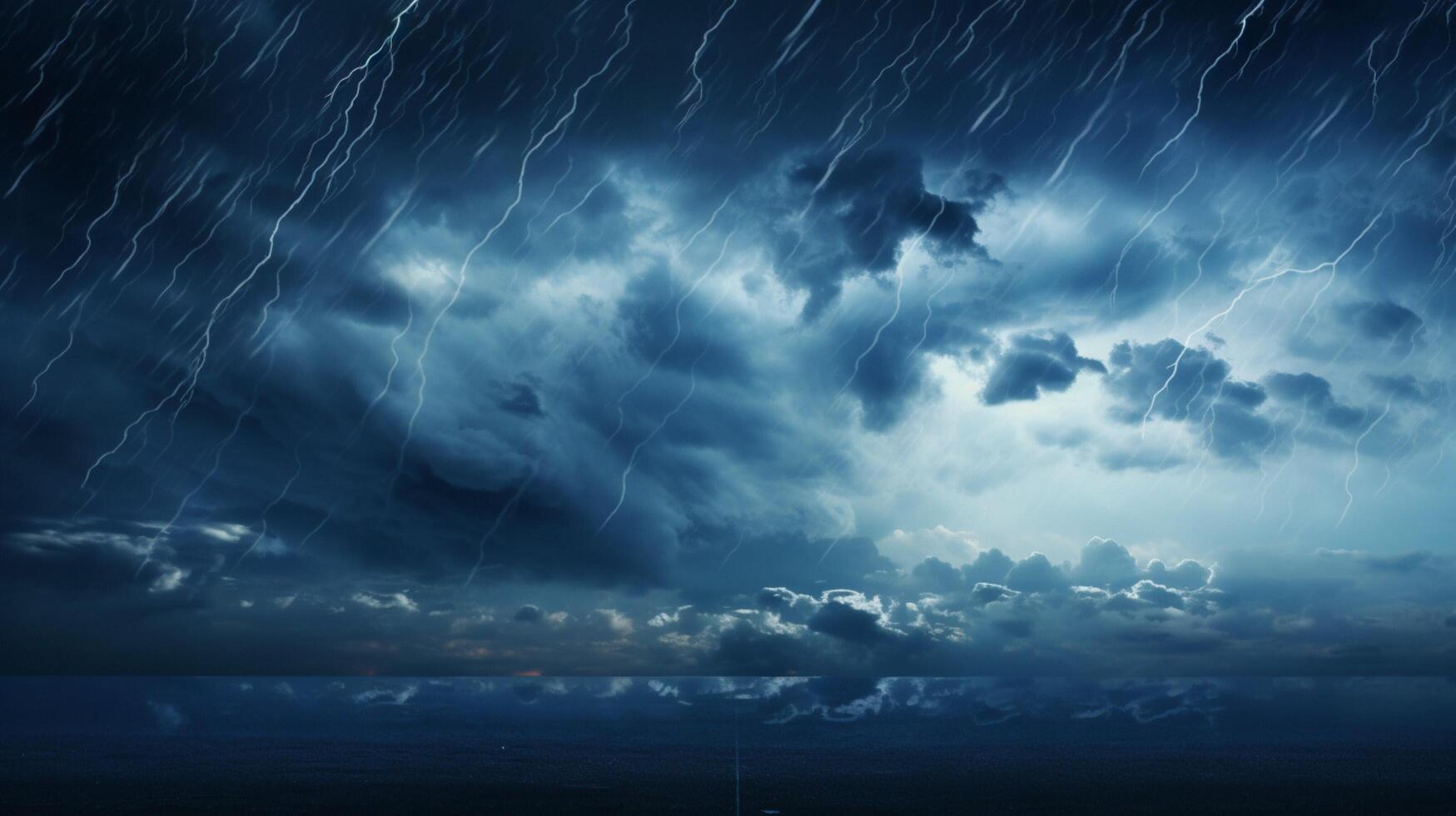 ai generado cielo con lluvia antecedentes foto