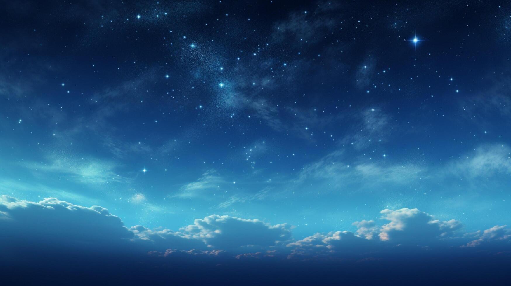 AI generated Sky with Stars Background photo