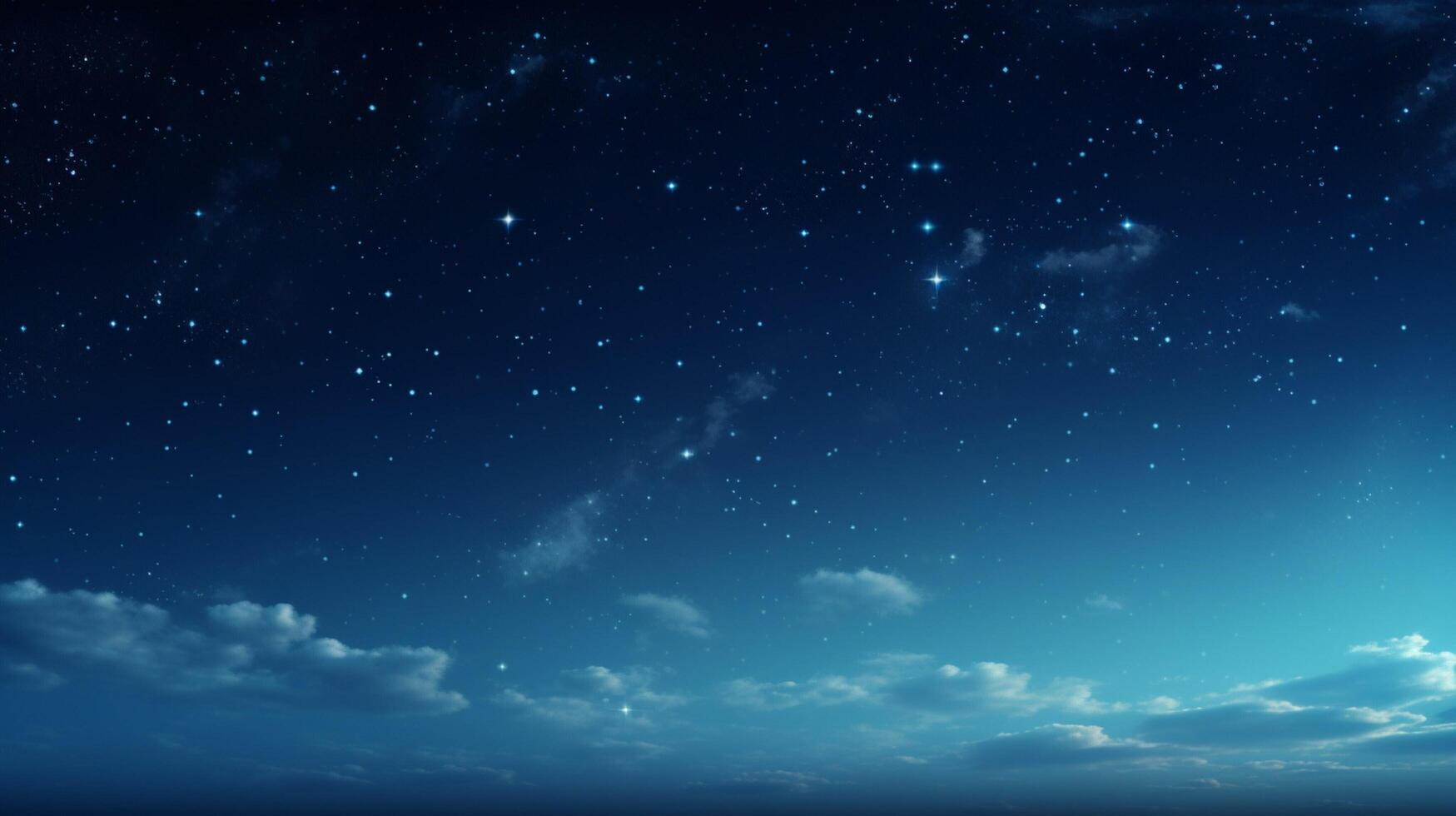 AI generated Sky with Stars Background photo