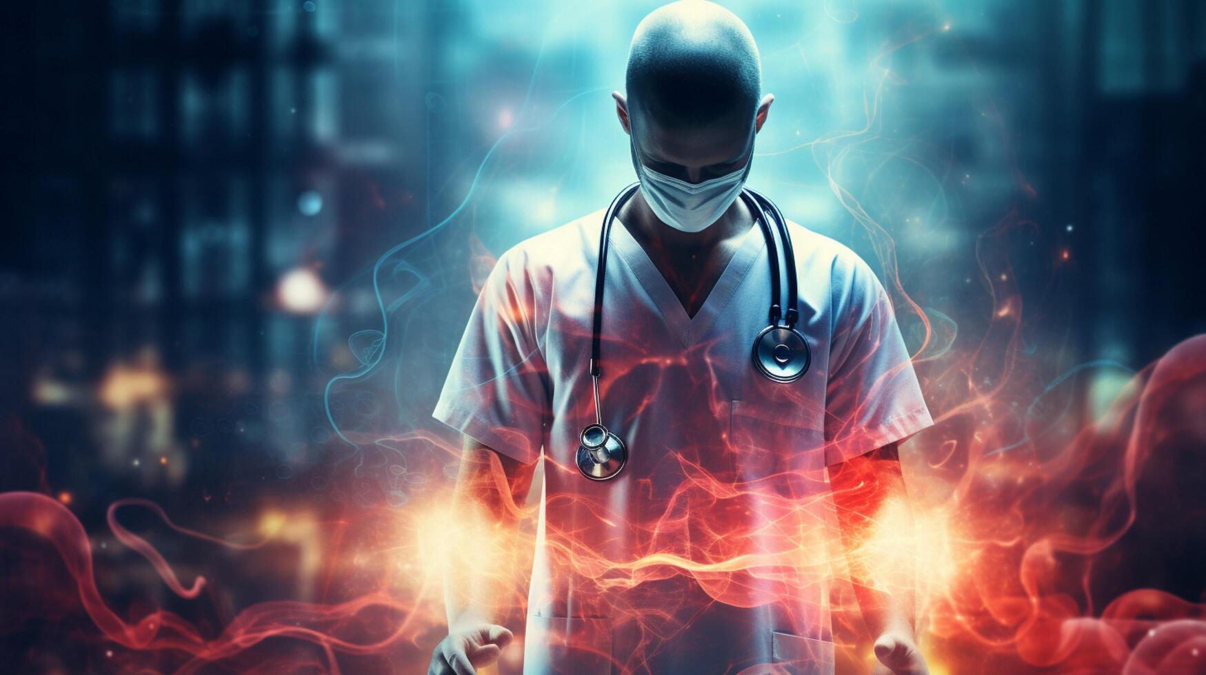 AI generated medical high quality background photo