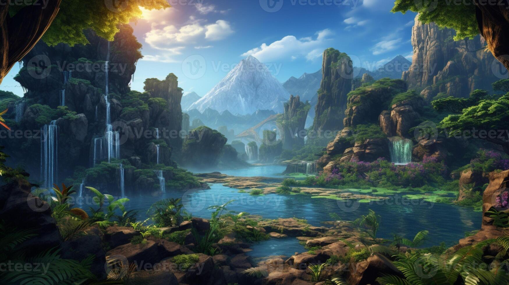 AI generated nft game background photo