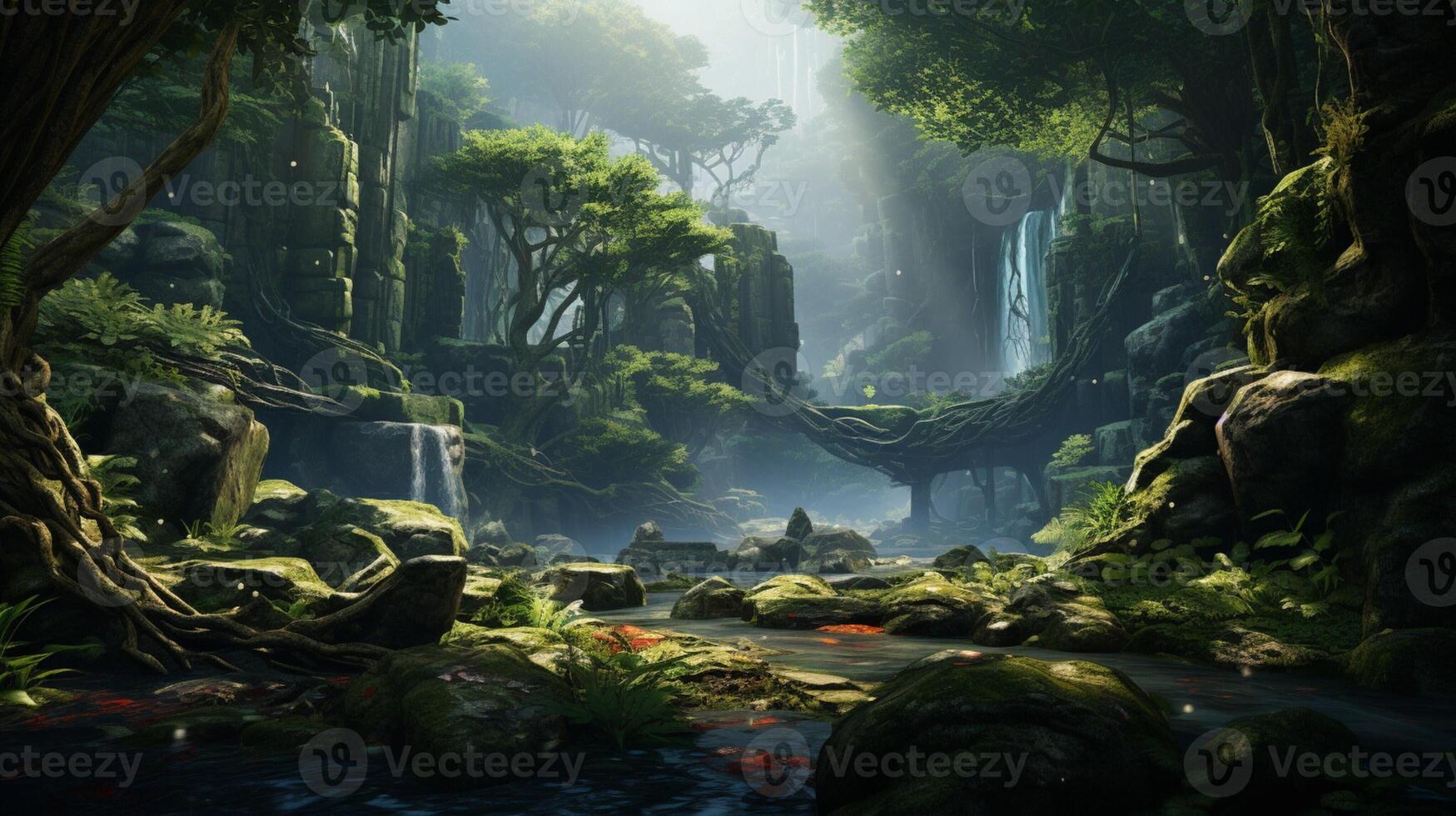 AI generated nft game background photo