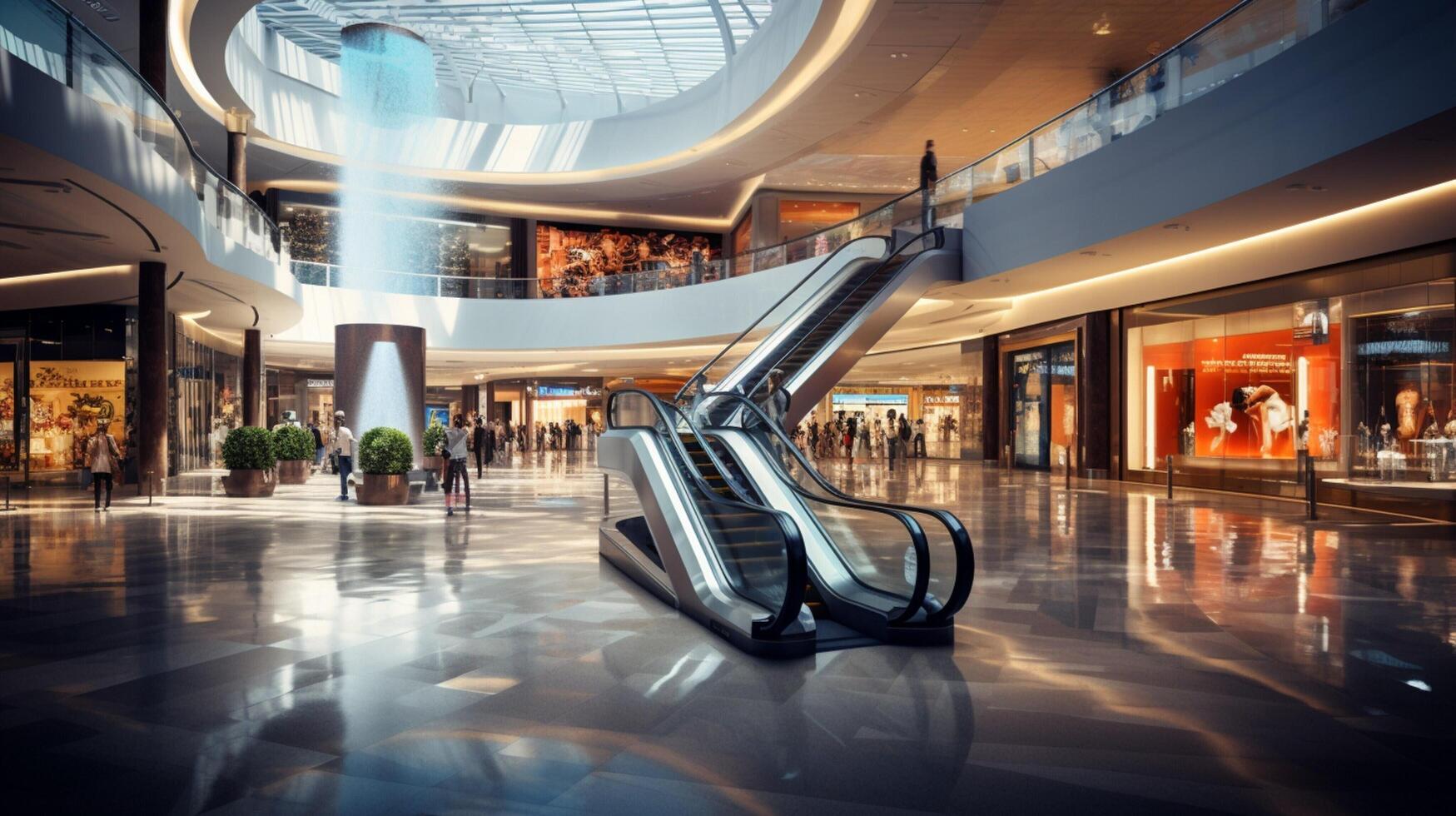AI generated shoping high quality backgrounds photo