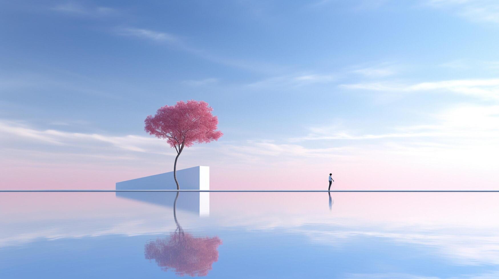 AI generated Minimalist Designs background photo