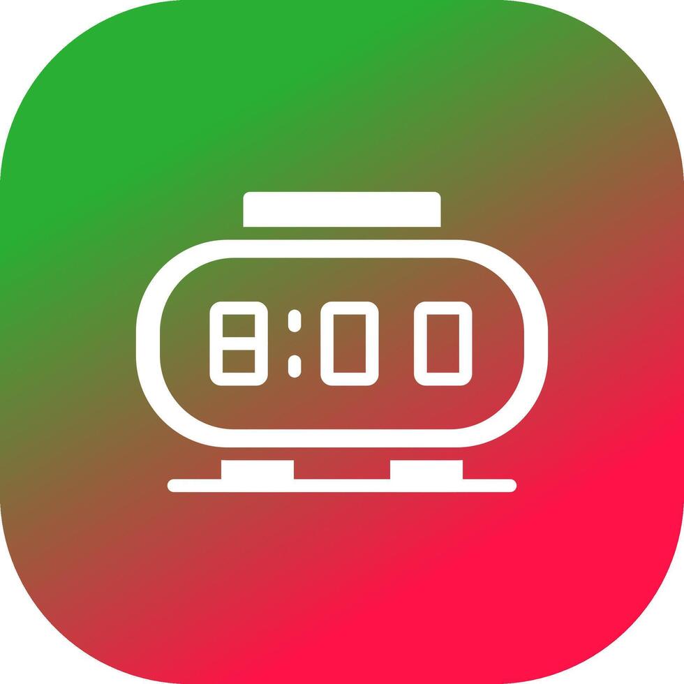 Digital Clock Creative Icon Design vector