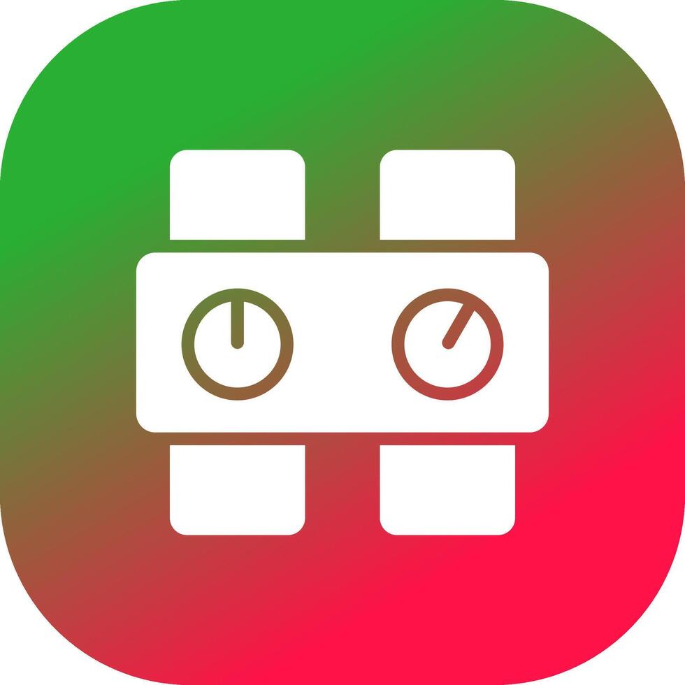 Pressure Gauge Creative Icon Design vector