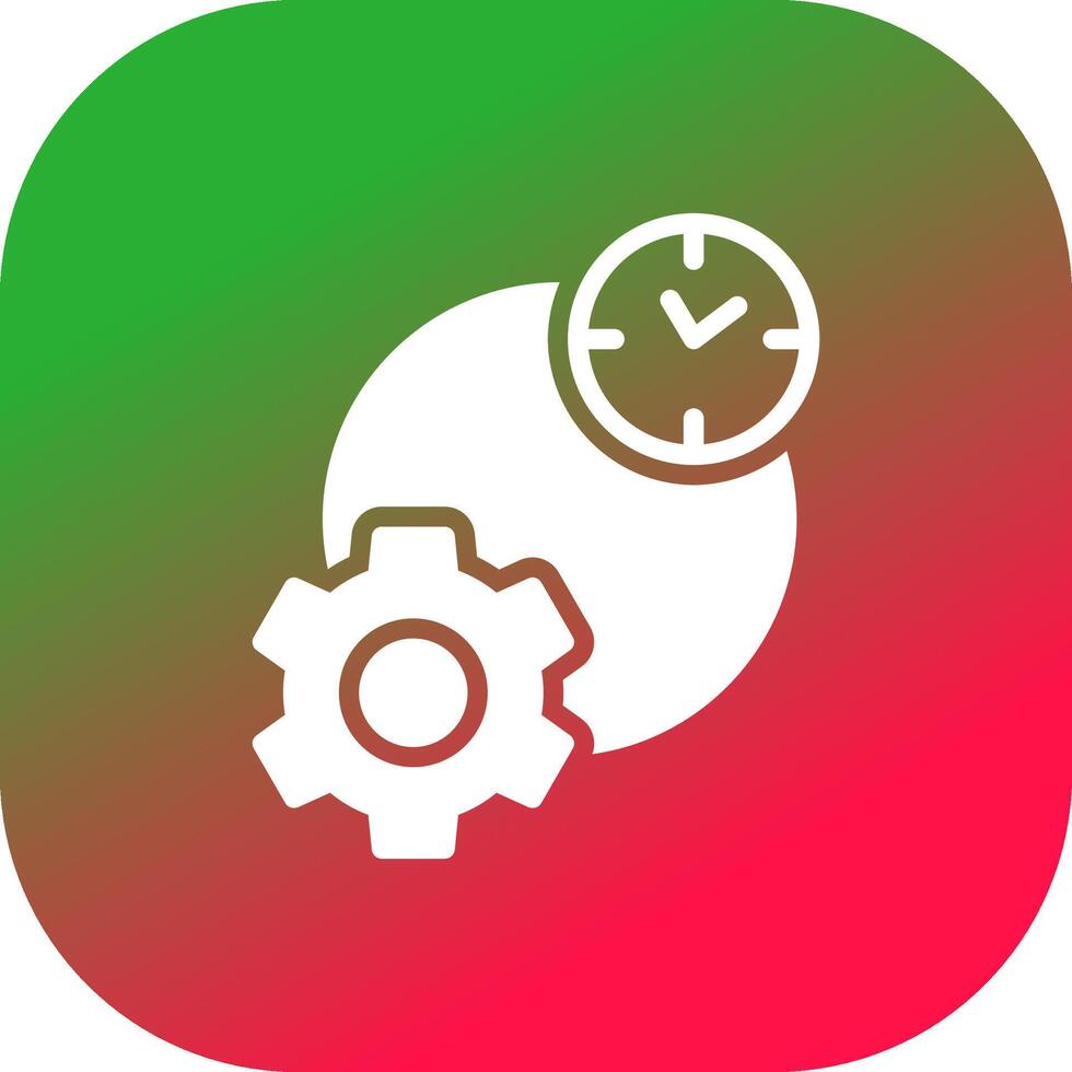 Work Time Creative Icon Design vector