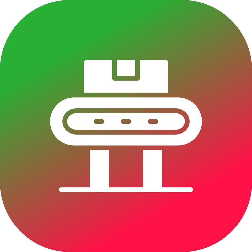 Conveyor Belt Creative Icon Design vector