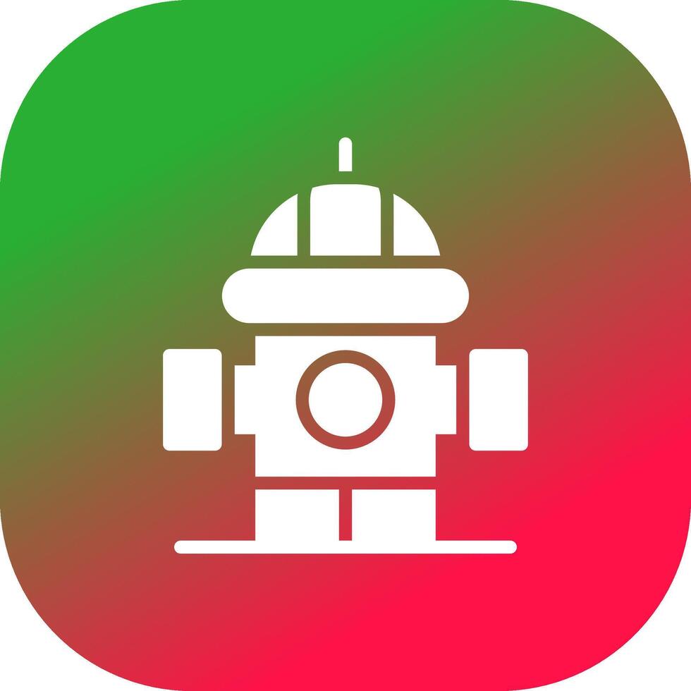 Fire Hydrant Creative Icon Design vector