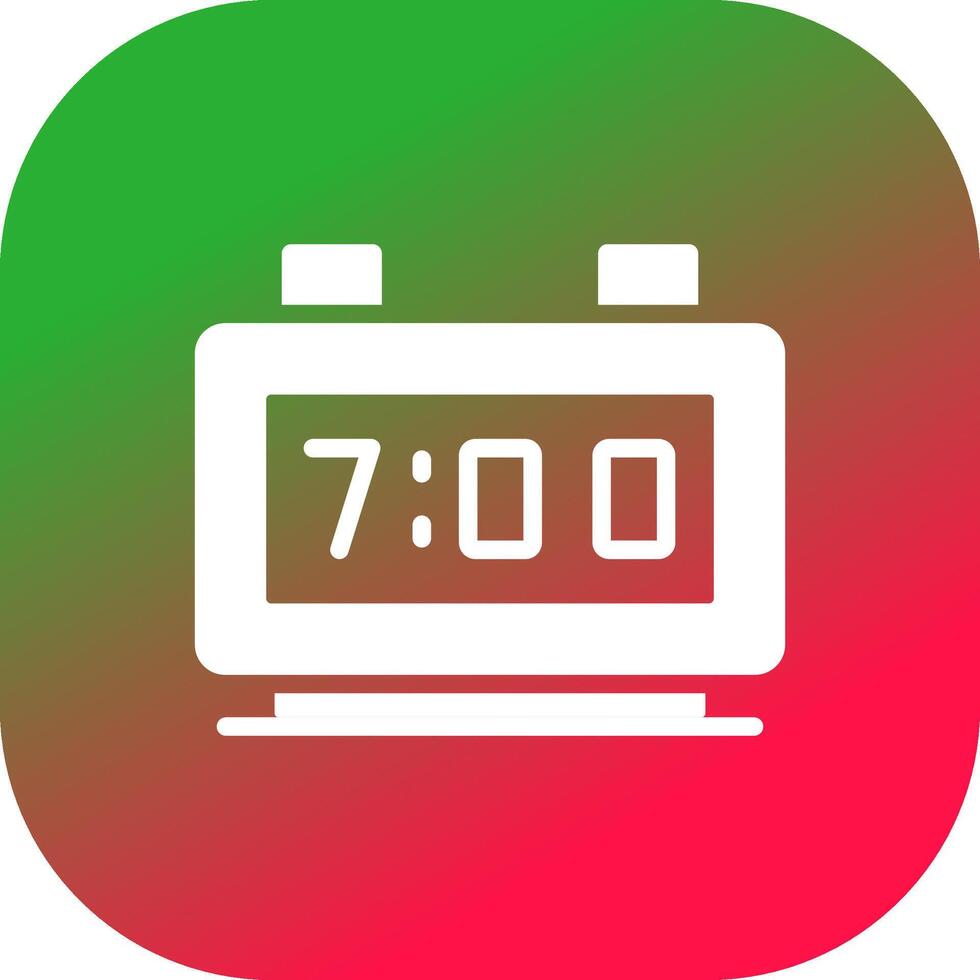 Digital Clock Creative Icon Design vector