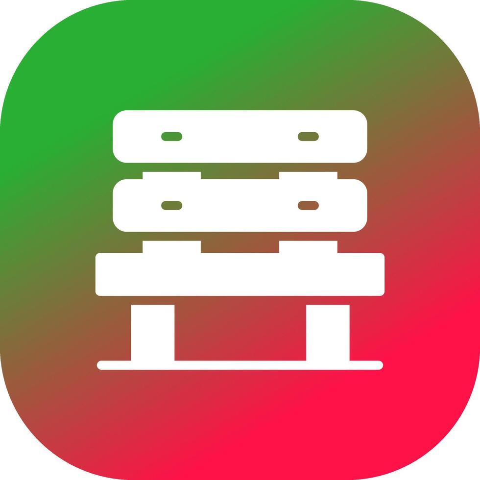 Bench Creative Icon Design vector