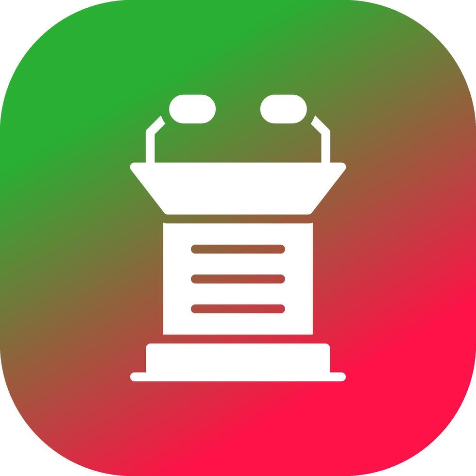 Lectern Creative Icon Design vector