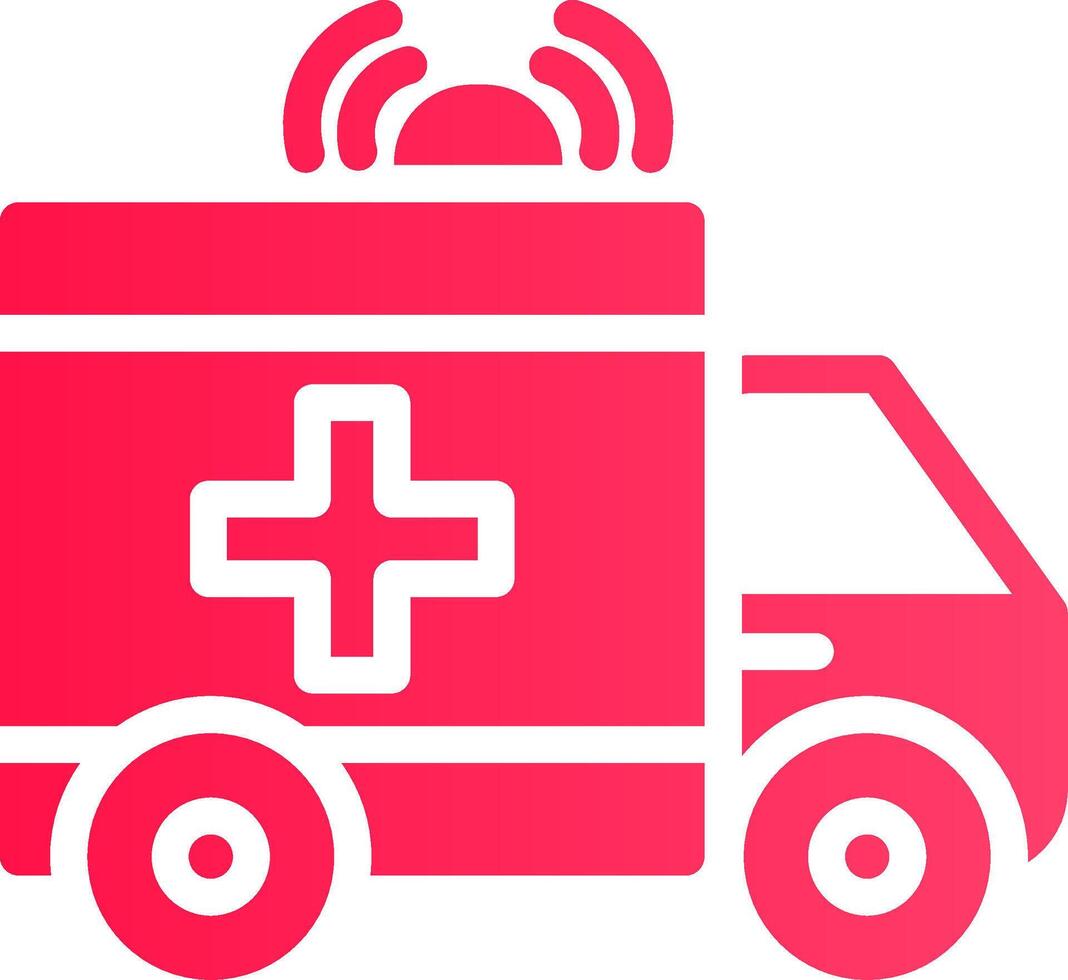 Ambulance Creative Icon Design vector