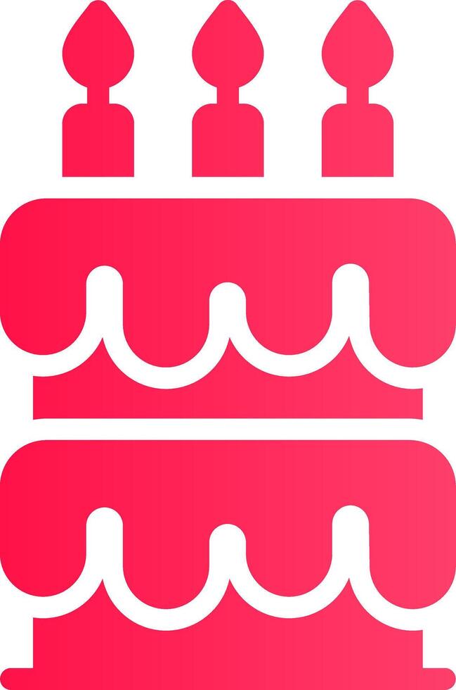 Birthday Cake Creative Icon Design vector